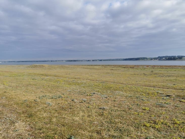 Arrivée sur la presqu'île de Gavre.