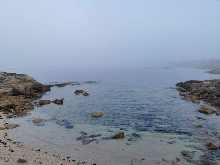 30 minutes après mon départ : gros brouillard