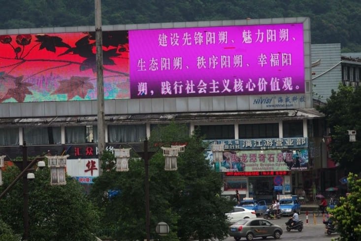 La gare routière direction Yangshuo