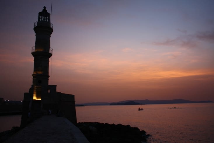 Le phare du port de Chania