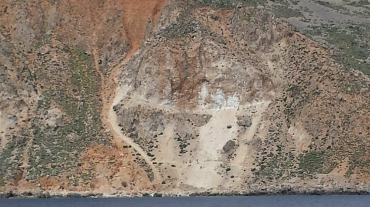 Une vue du chemin de rando, impressionnant !