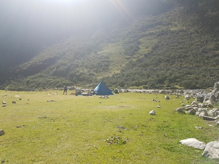 Santa Cruz trek, day 1 : camp 3800m