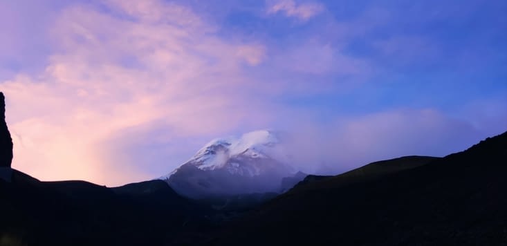 Chimborazo au coucher du soleil