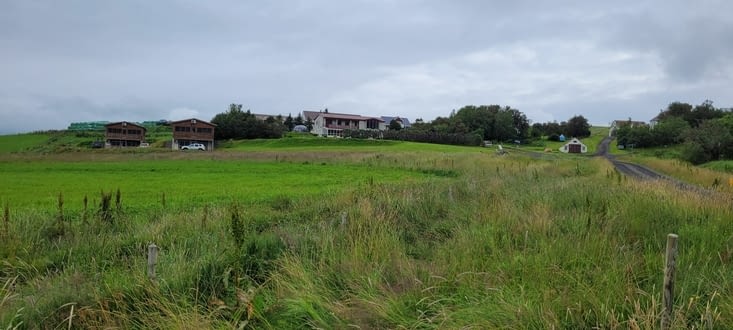 Vue vers la chambre d'hôte