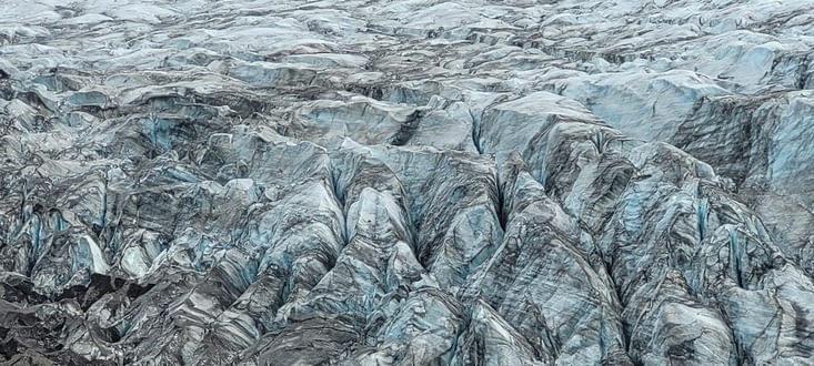Zoom sur le glacier