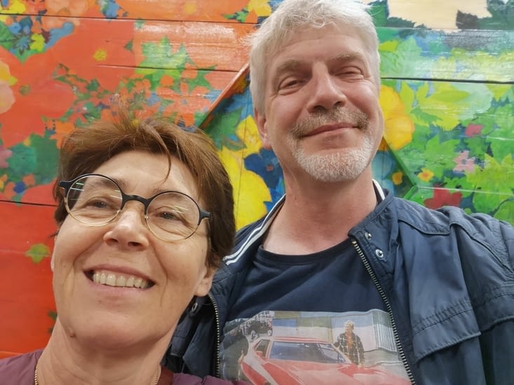 Les deux artistes...