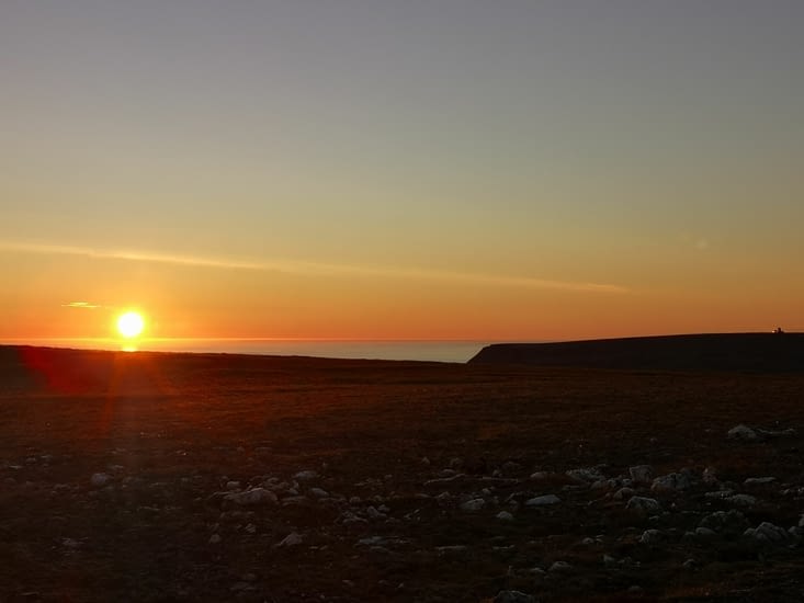 29 juillet, dernier jour du 'Midnight Sun' sur le Cap Nord
