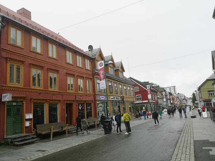 La rue commerçante de Tromsö