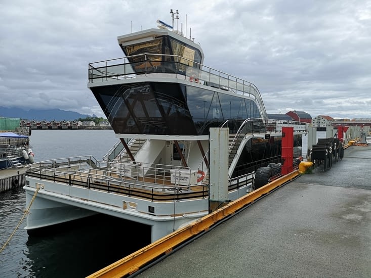Le Brim Explorer, bateau hybride (fjords en mode électrique) pour notre sortie en mer