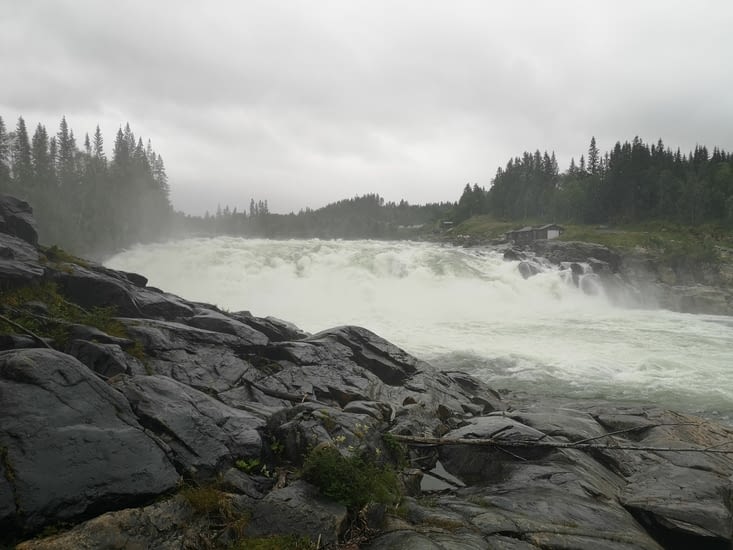 Les pluies récentes ont bien alimenté la rivière: quel débit !