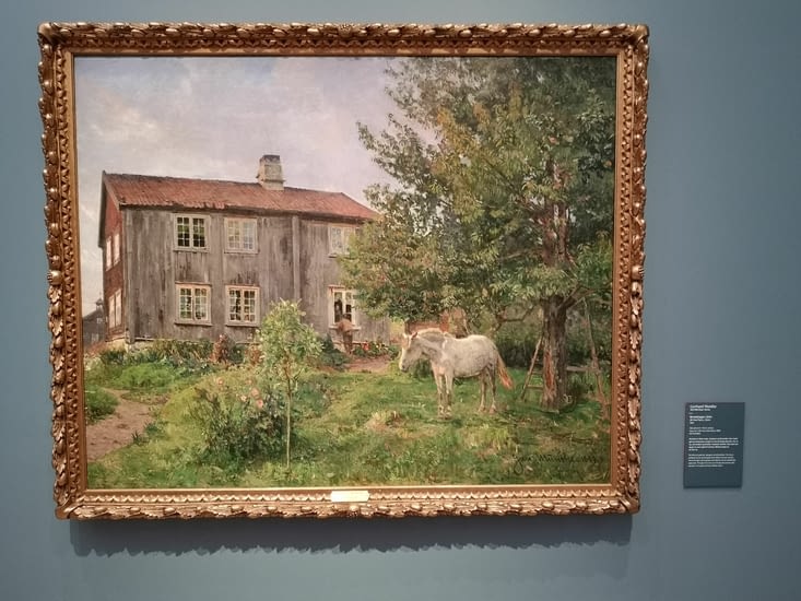 De nombreuses peintures du XIXème montrent la vie quotidienne en Norvège