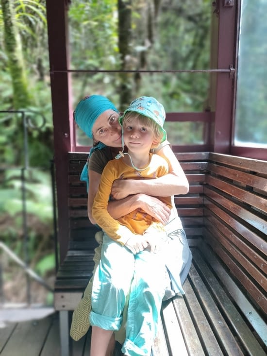 Dans la locomotive à vapeur