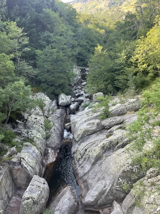 La Dourbie en descendant vers un camping sympa .