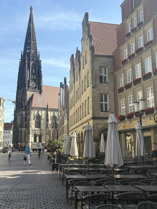 Rue Prinzipalmarkt ,une très belle rue de Münster .