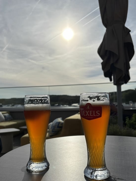 Couché de soleil sur les Texels.