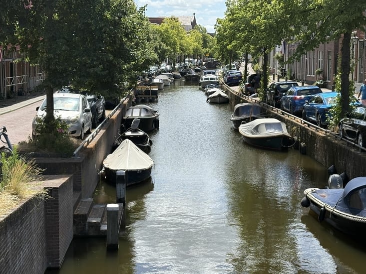 Les canaux sur la rivière Spaarne.