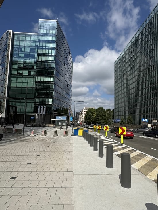 Les grandes avenues et leurs constructions récentes .