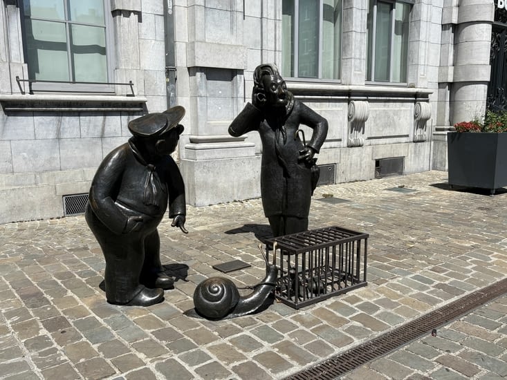 Djoseph & Françwès, l’escargot est l’emblème de Namur
