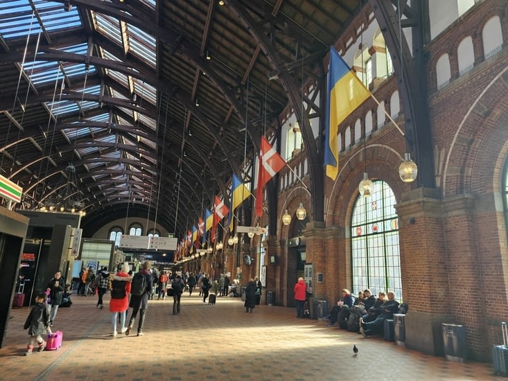 la gare centrale de Copenhague est belle