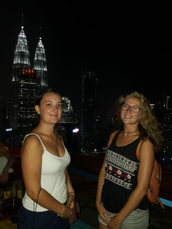 Bar sur l'héliport d'un immeuble !