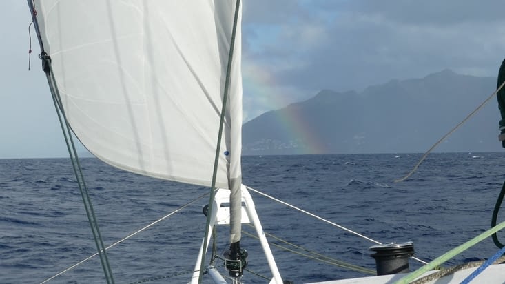Arc en ciel sur la Guadeloupe