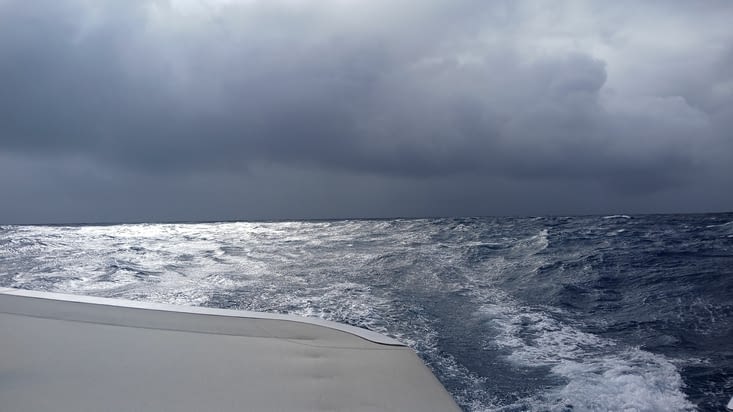 En fuite devant le mauvais temps