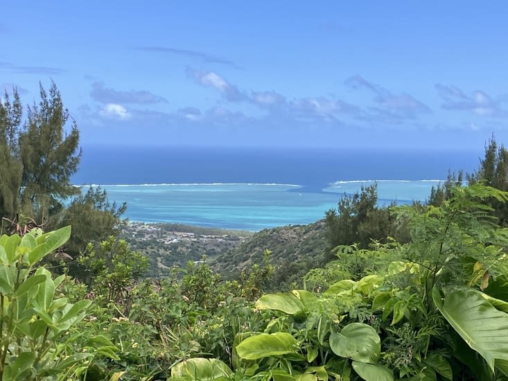 Vue panoramique sur le lagon