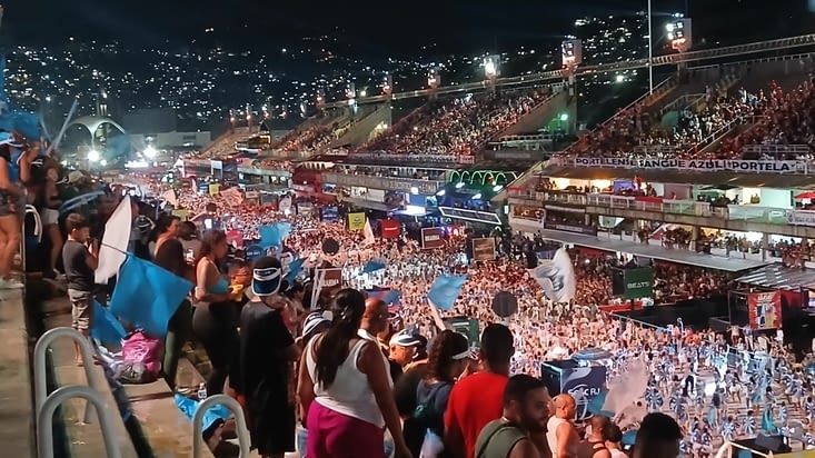 Le Sambadrome :  700 m de long