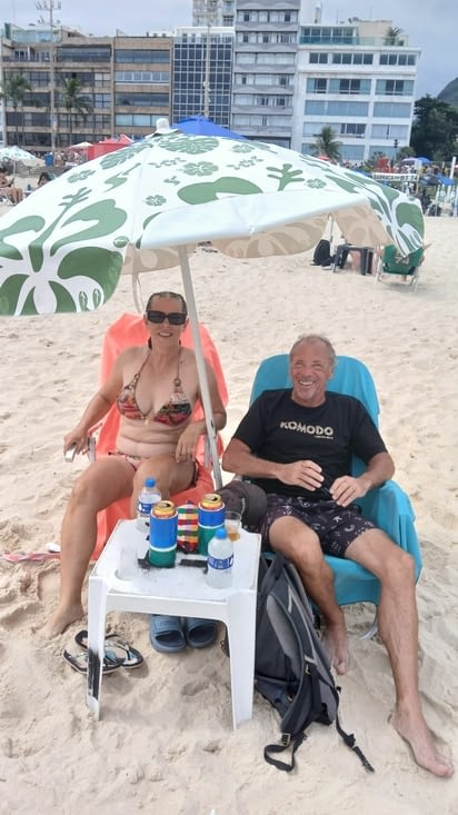 Plage d'Ipamena, façon touriste brésilien