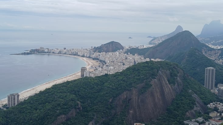 Vue depuis le téléphérique de James Bond au Pain de Sucre