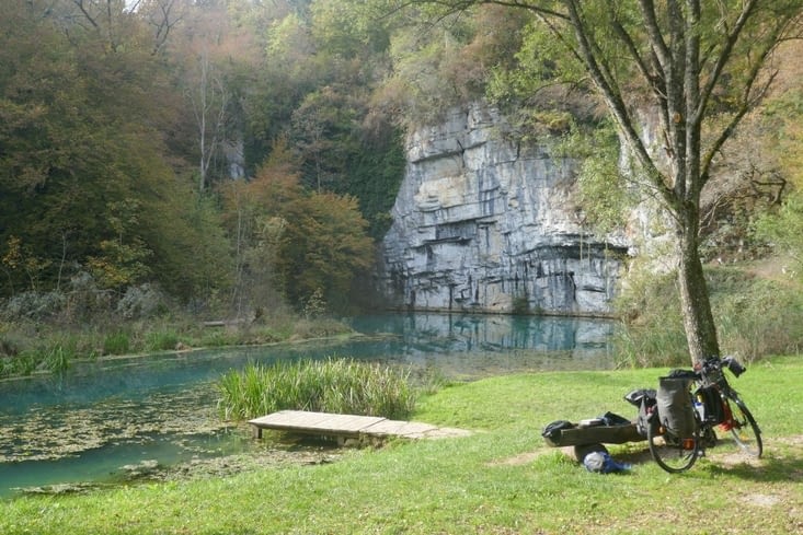 Dernière pause en Slovénie, aux sources de la rivière Krupa