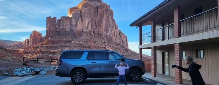 Arrivée à notre Hôtel Gouldings Lodge