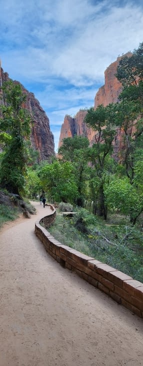 Balade sur le sentier de randonnée, le Zion Narrows