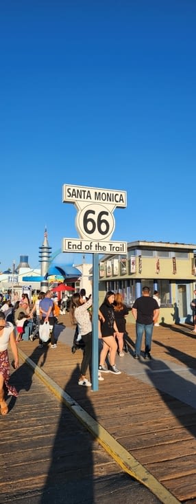 Santa Monica qui marque également la fin de la Route 66 !