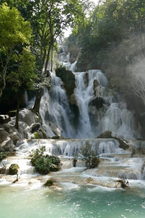Notre but: les magnifiques cascades de Tad Kouang Si