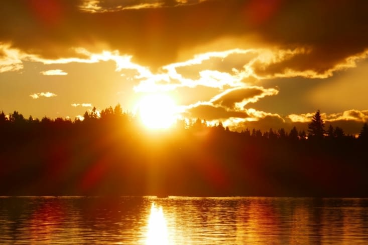 Coucher de soleil pour les myopes