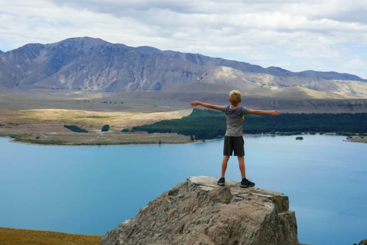 Maël préparant  son saut de l'ange
