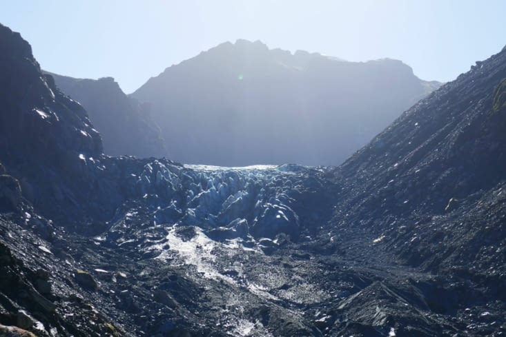 Enfin le temps s'améliore pour aller voir le Fox glacier