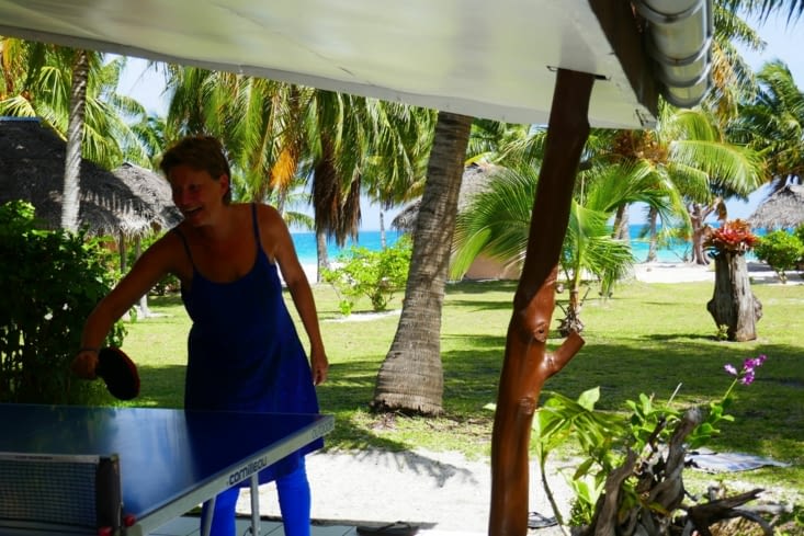 Championnat du monde de ping-pong à Tikehau