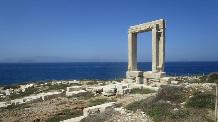 Porte d'entrée du temple Apollon (Chora/ île de Naxos)