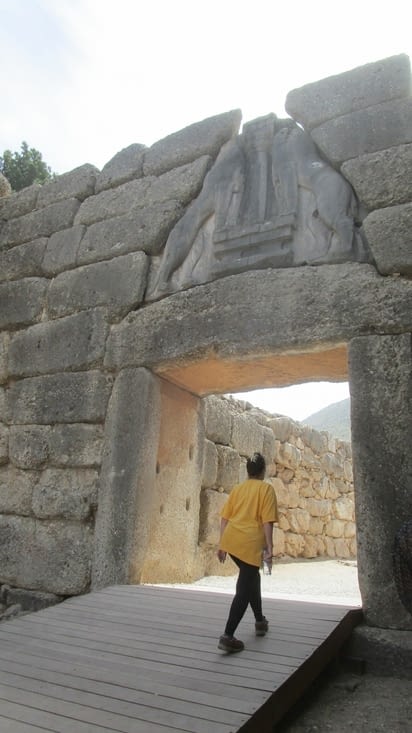Entrée sur le site archéologique de Mycène