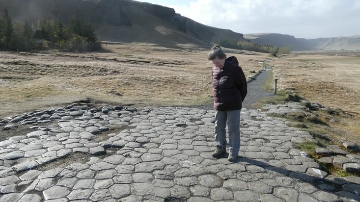 Kirkugolf, formation de pierre naturelle (appelé le plancher d’église)