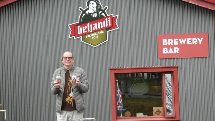 On achète la bière local de Breiddalsvik