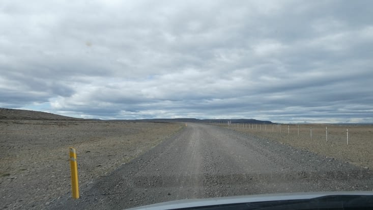 On a fait 150km de route de gravier aujourd'hui