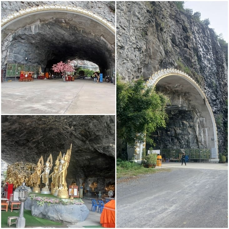 Une grotte creusée ds la falaise