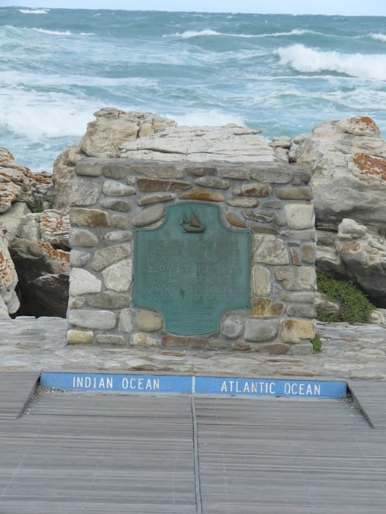C'est ici que les océans indien et atlantique se rencontrent.