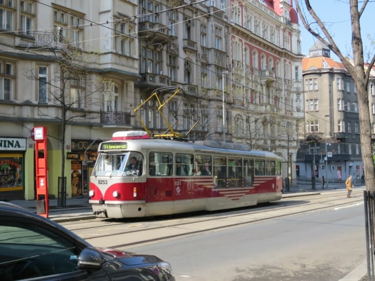 Un tramway dans Prague
