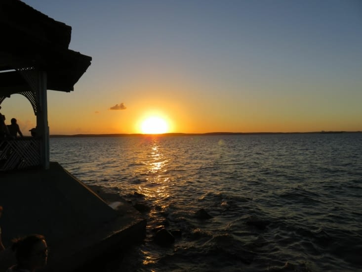 Coucher de soleil dans la Baie de Cienfuegos