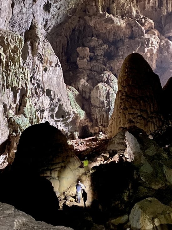 Les formations géologiques de la grotte de l’éléphant