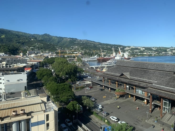 Vue de l’hôtel sur le port